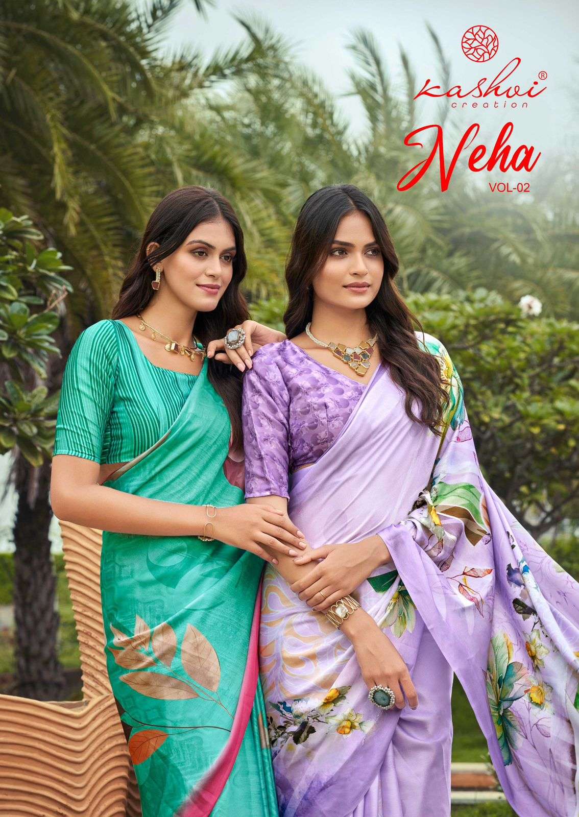 KASHVI CREATION PRESENTS NEHA VOL-2 DULL MOSS CLASSIC LOOK SAREES CATALOG WHOLESALER AND EXPORTER 