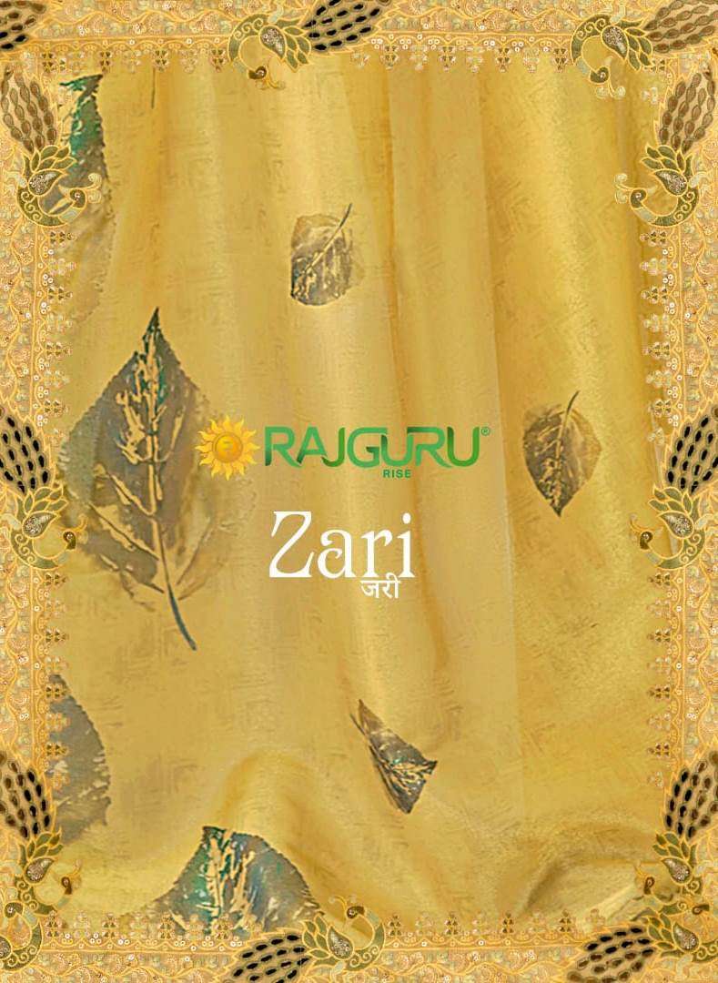 RAJGURU PRESENTS ZARI DESIGNER FANCY SAREES CATALOG WHOLESALER AND EXPORTER IN SURAT