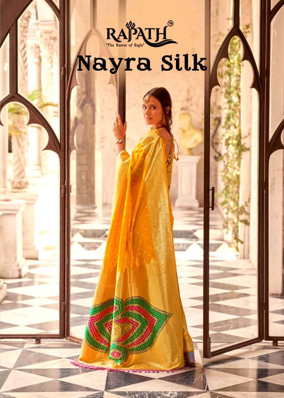 RAJPATH PRESENTS NAYRA SILK 470001-470006 SILK BEAUTIFUL LOOK SAREE CATALOG WHOLESALER AND EXPORTER 