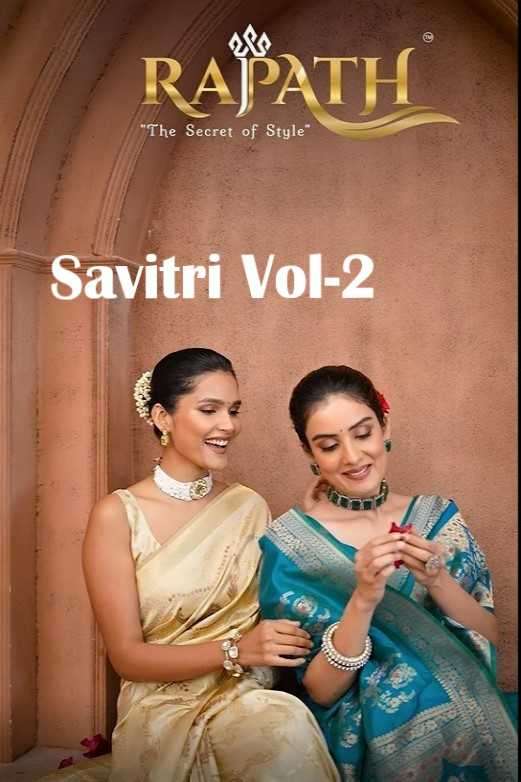 RAJPATH PRESENTS SAVITRI VOL-2 980001-980006 UNIQUE COLOURS BANARASI SAREES CATALOG WHOLESALER AND EXPORTER 