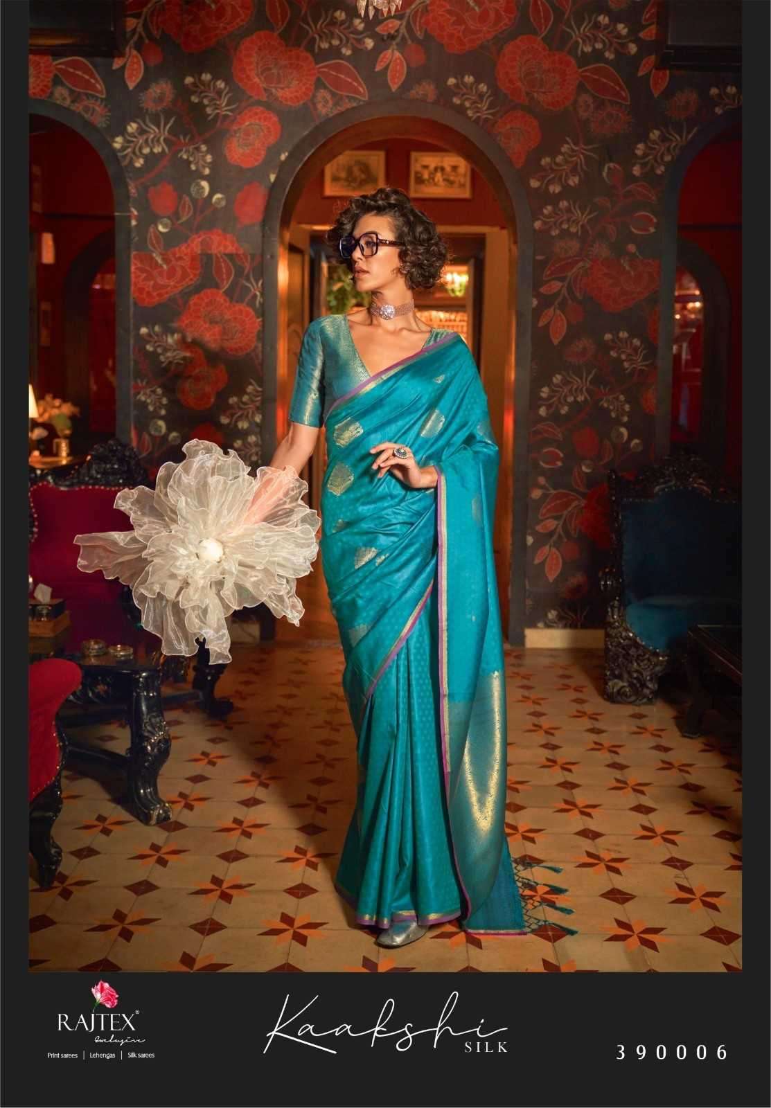 RAJTEX PRESENTS KAAKSHI SILK 390001-390006 HANDLOOM WEAVING SILK FASHIONABLE SAREES CATALOG WHOLESALER AND EXPORTER 