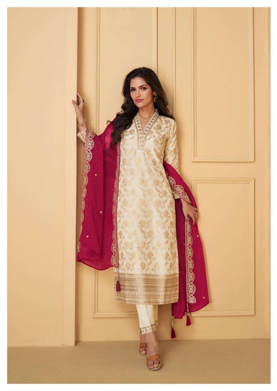 SAYURI DESIGNER PRESENTS NUTAN PREMIUM SILK FULLY STITCH 3PCS DRESS  CATALOG WHOLESALER AND EXPORTER 