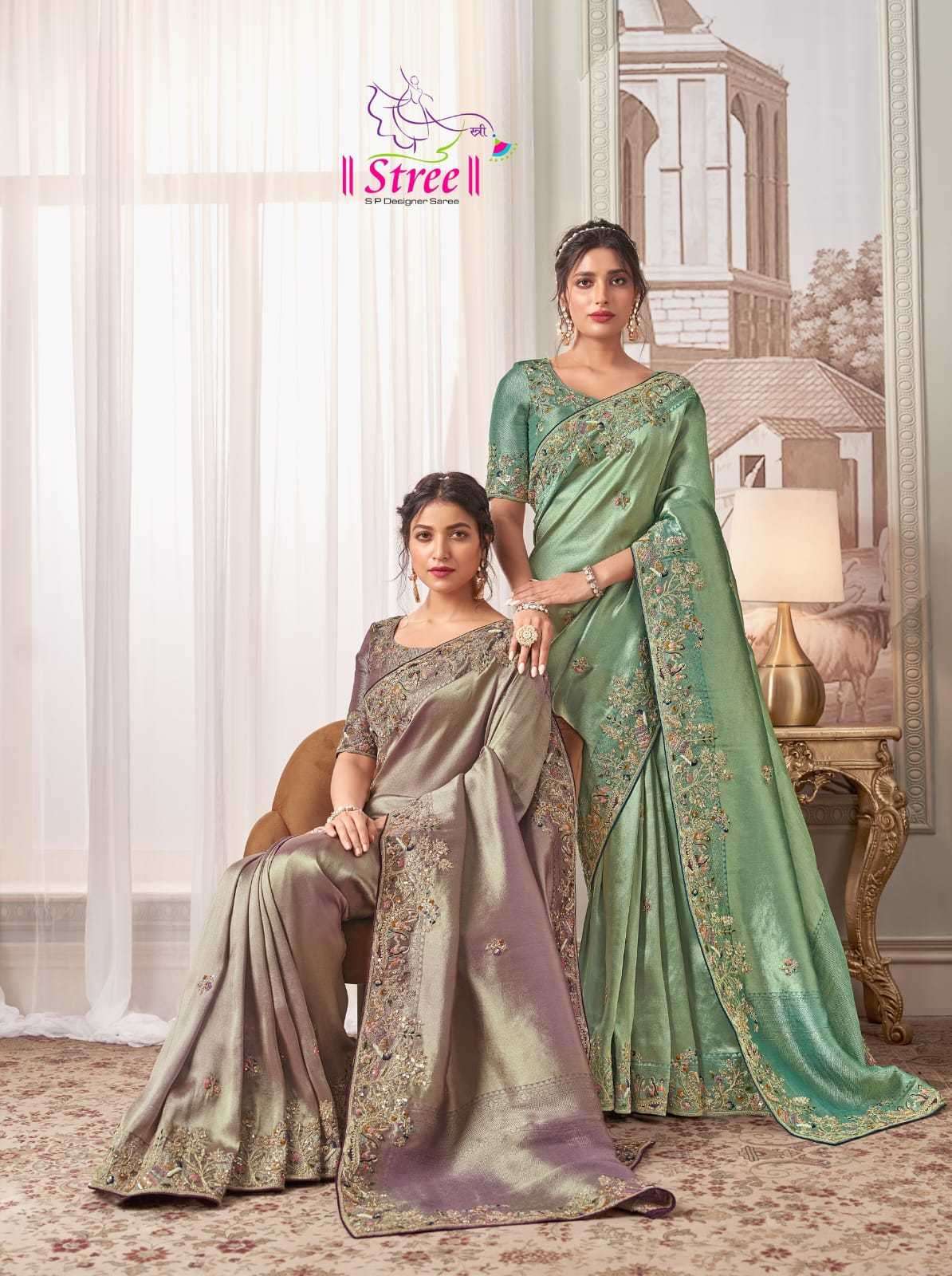 STREE PRESENTS STREE VOL-1 ATTRACTIVE LOOK BANARASI SAREE WITH BLOUSE CATALOG WHOLESALER AND EXPORTER 