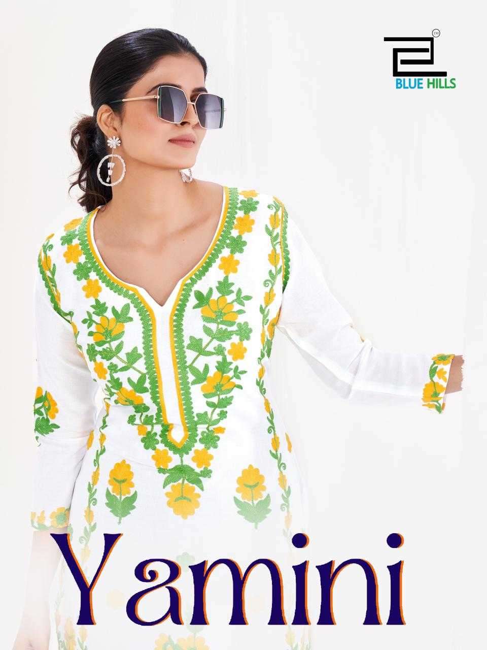 BLUE HILLS PRESENTS YAMINI STYLISH BIG SIZE READYMADE RAYON KURTI CATALOG WHOLESALER AND EXPORTER 