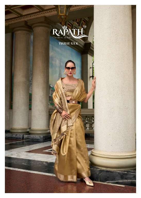 Rajpath Presents Titan Silk Traditional Tissue Silk Party Wear Saree For Women Catalog Wholesaler And Exporter 