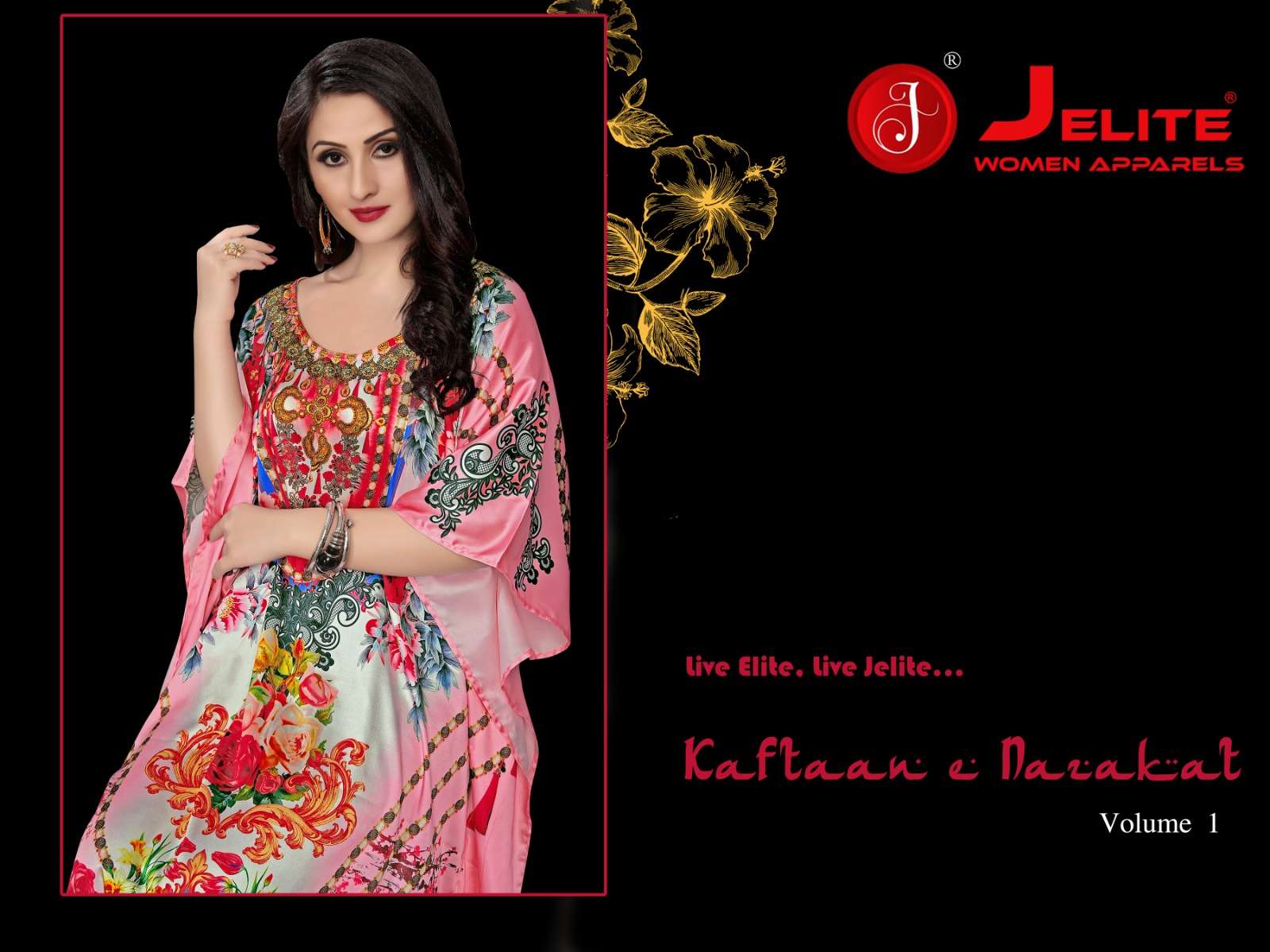 JISHA KAFTAN BY JELITE PRESENTS KAFTAN E NAZAKAT VOL-1 FANCY KAFTAN CATALOG WHOLESALER AND EXPORTER 