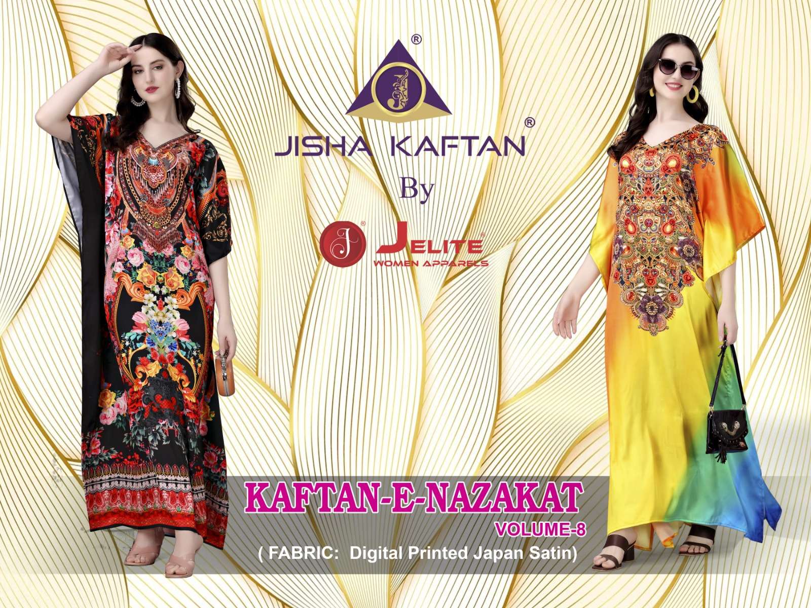 JISHA KAFTAN BY JELITE PRESENTS KAFTAN E NAZAKAT VOL-8 FANCY KAFTAN CATALOG WHOLESALER AND EXPORTER 