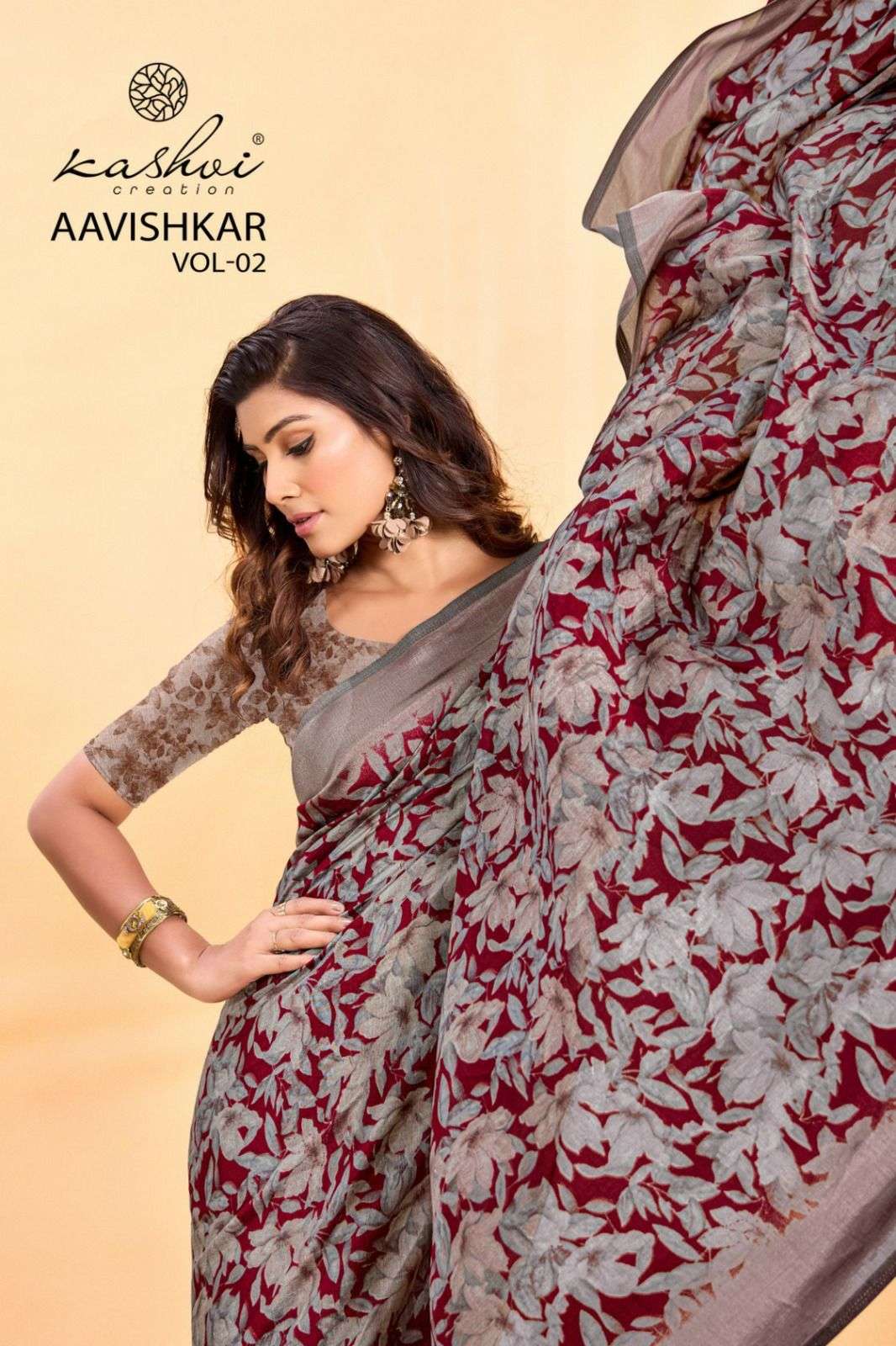 KASHVI CREATION PRESENTS AAVISHKAR VOL-2  BLACK VICHITRA UNIQUE STYLE SAREES CATALOG WHOLESALER AND EXPORTER 