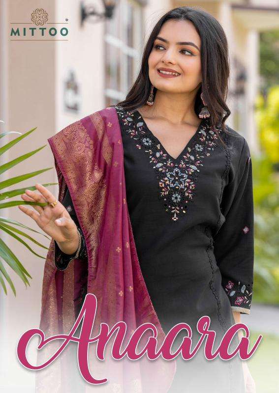 MITTOO PRESENTS ANAARA  STYLISH MODAL SLUB READYMADE KURTIS CATALOG WHOLESALER AND EXPORTER 