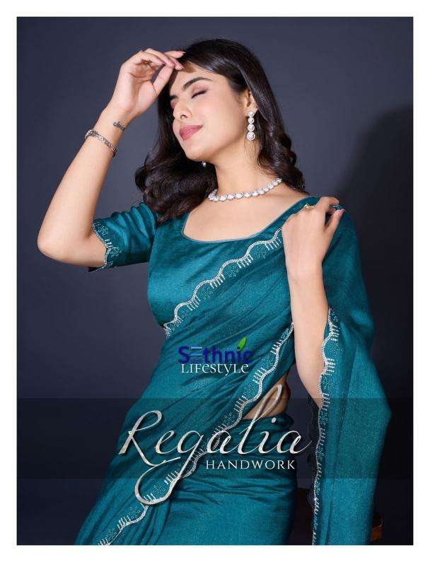 SETHNIC LIFESTYLE PRESENT REGALIA KHADI SHIMMER LATEST FANCY SAREES CATALOG WHOLESALER AND EXPORTER IN SURAT