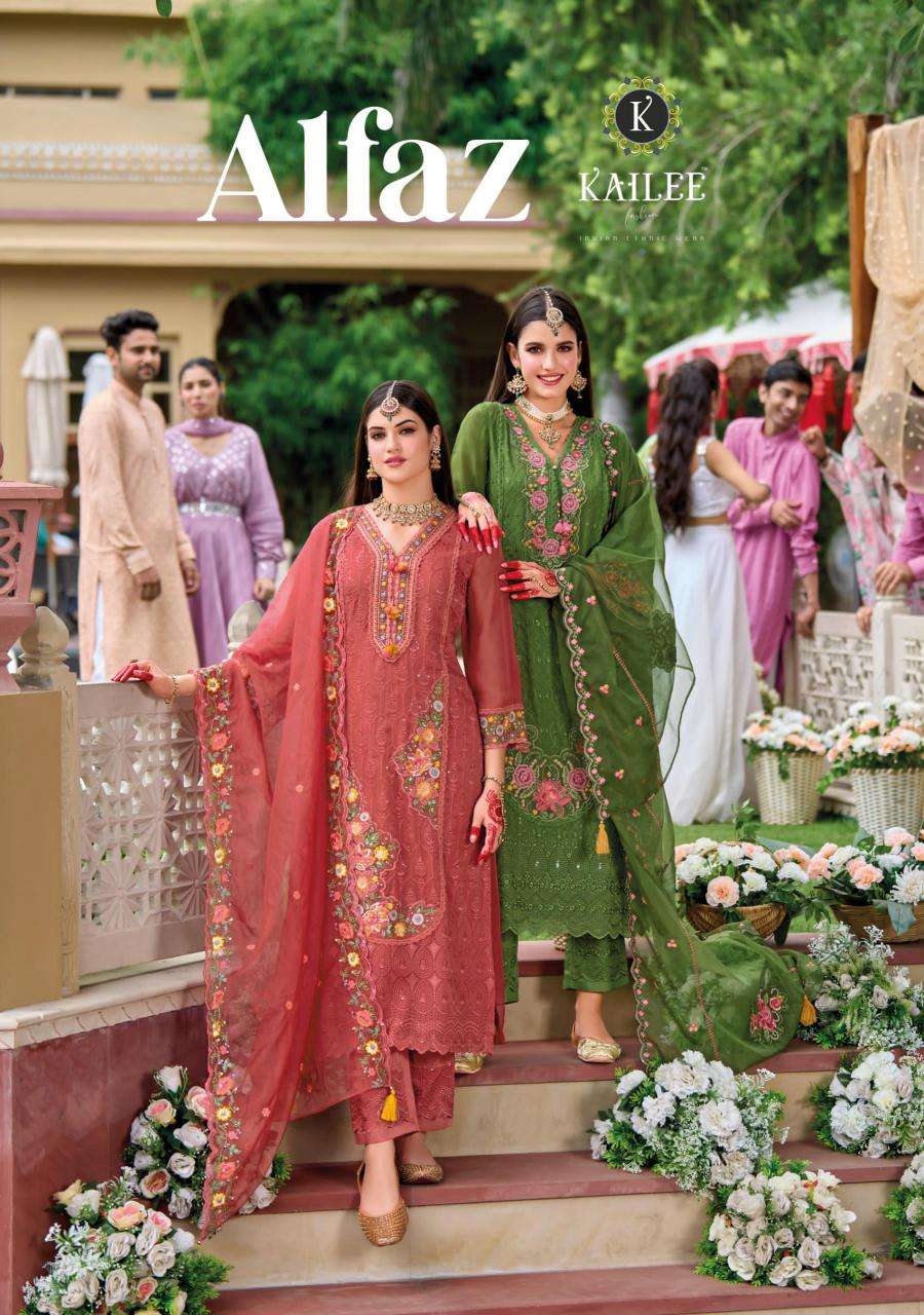 KAILEE FASHION PRESENTS ALFAZ READYMADE CHIKANKARI TRADITIONAL SUIT PERFECT FOR FESTIVALS