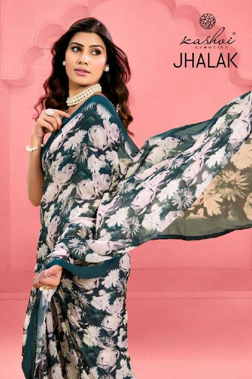 KASHVI CREATION PRESENTS JHALAK WEIGHTLESS PATTERN DAILY WEAR FANCY SAREES CATALOG WHOLESALER AND EXPORTER 