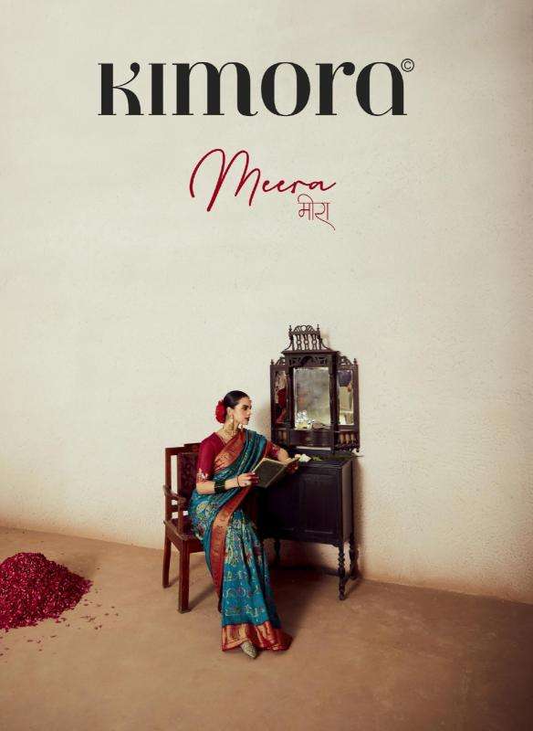 KIMORA PRESENTS MEERA VOL-14 17021-17031 BRASSO GORGEOUS LOOK SAREES CATALOG WHOLESALER AND EXPORTER 