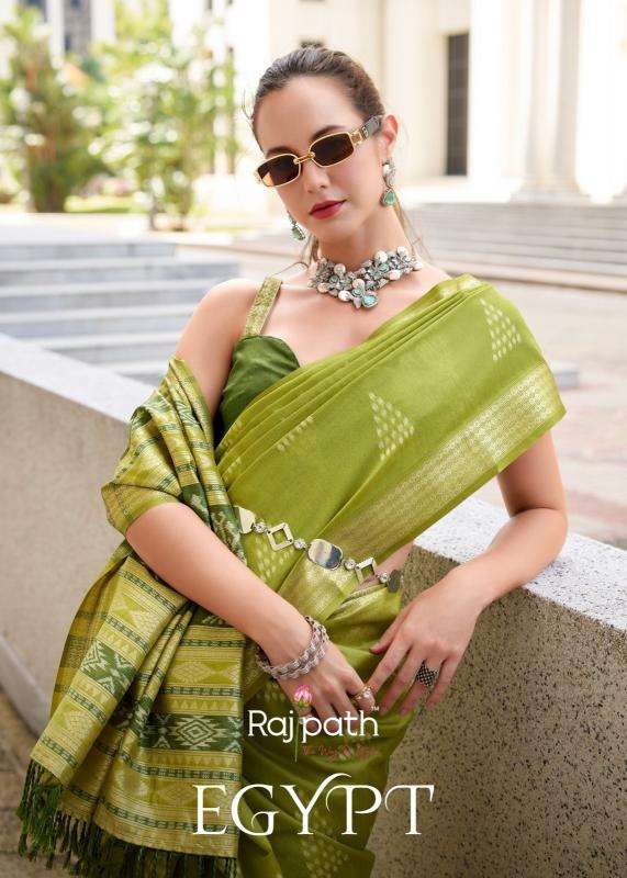 RAJPATH PRESENTS EGYPT VOL-1 RAYON SILK LUXURIOUS SILK SAREES FOR WOMEN CATALOG WHOLESALER AND EXPORTER 