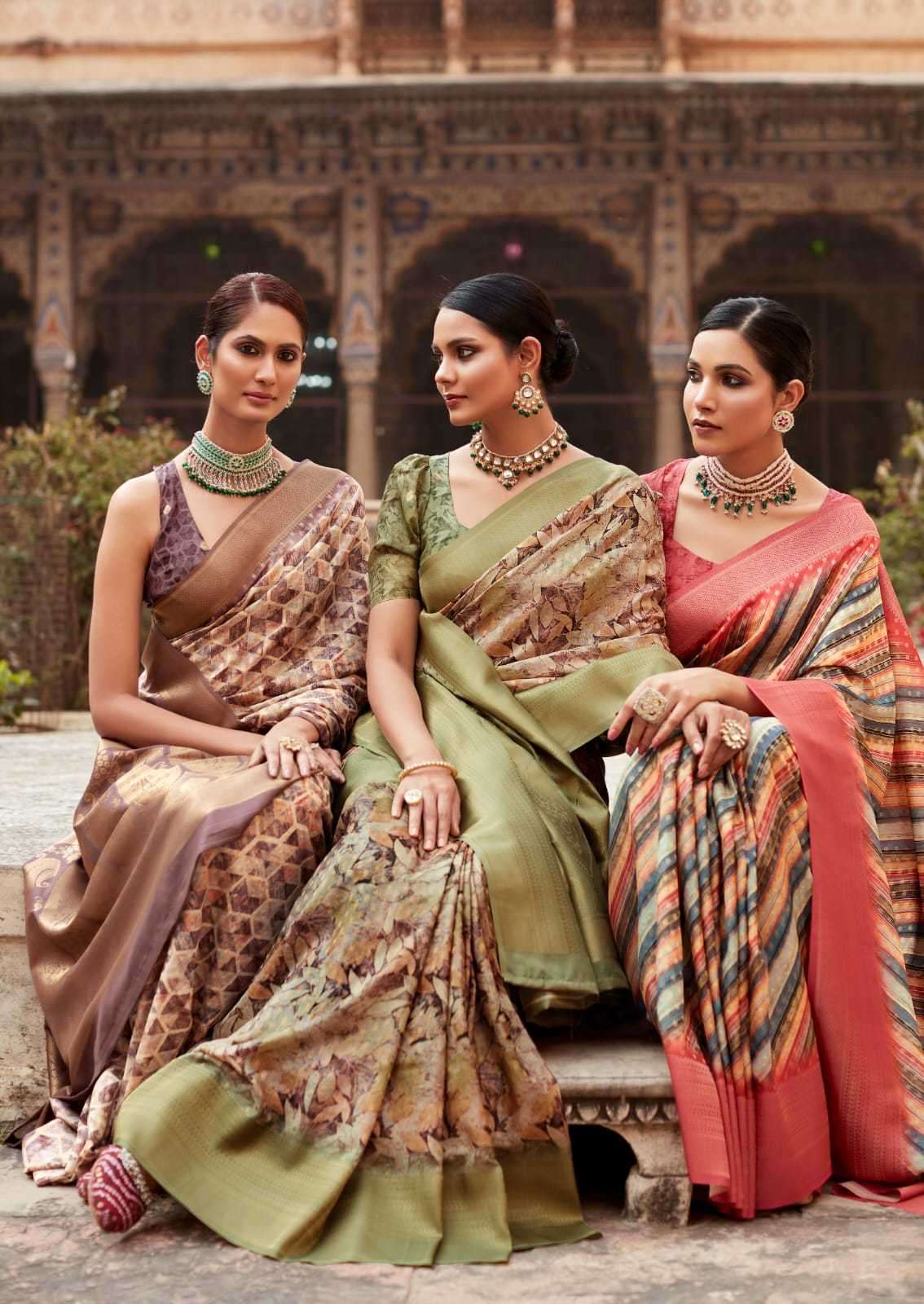 RAJPATH PRESENTS KAVISHA SILK TISSUE WITH ZARI BORDER OCCASION WEAR SAREE SUPPLIER