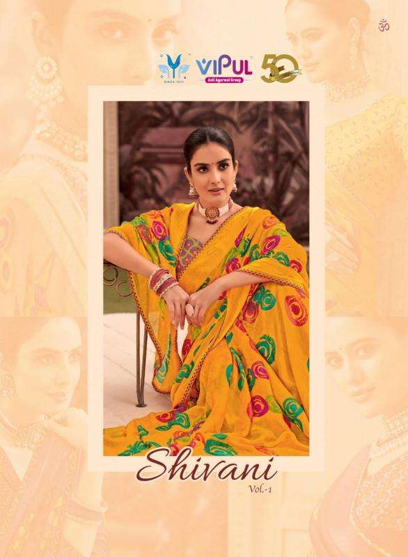 VIPUL PRESENTS SHIVANI VOL-1 GEORGETTE SHOP GLAMOROUS STYLES SAREE WITH BLOUSE