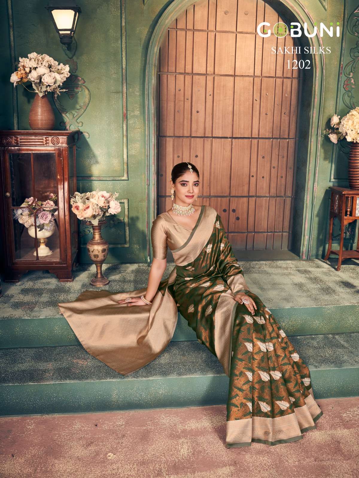 GOBUNI PRESENTS SAKHI SILK FANCY ZARI SILK SAREES CATALOG WHOLESALER AND EXPORTER 