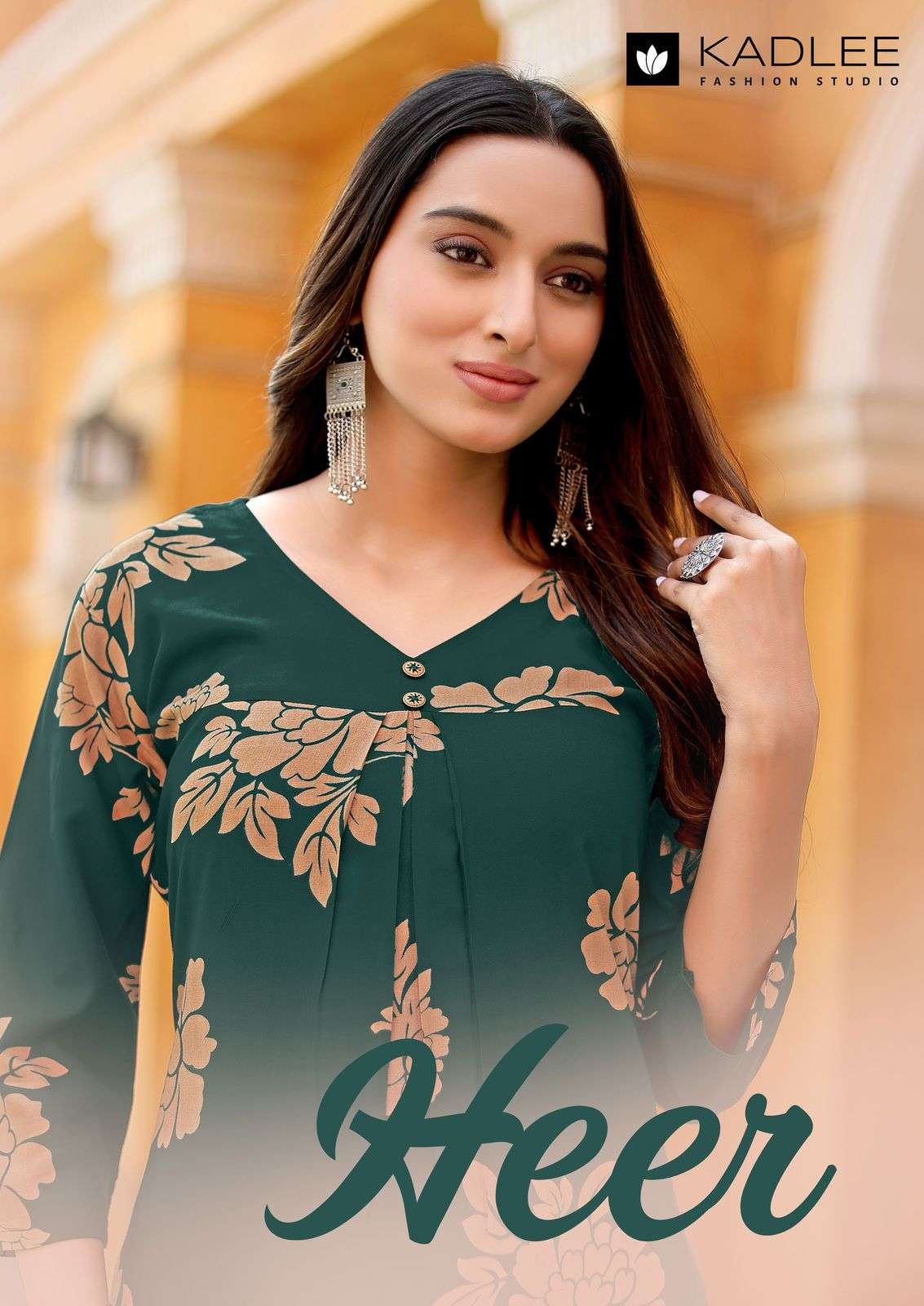 kadlee presents heer rayon readymade classic kurti with pant catalog wholesaler and exports