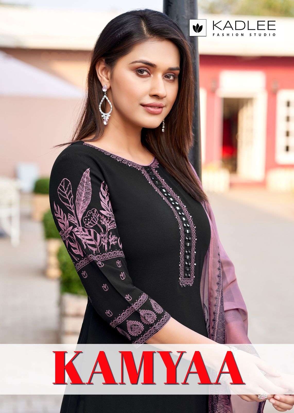 kadlee presents kamyaa rayon readymade classic kurti with bottom and duppata catalog wholesaler and exports