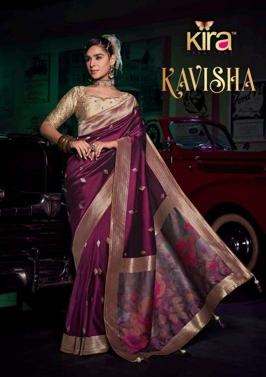 KIRA PRESENTS KAVISHA FANCY WEDDING STYLE SAREES CATALOG WHOLESALER AND EXPORTER 