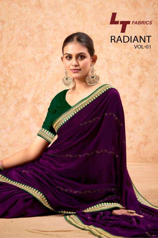 Lt Fashions Presents Radiant Vol-1 Dola Silk Casual Printed Saree With Fancy Blouse Catalog Wholesaler And Exporter 