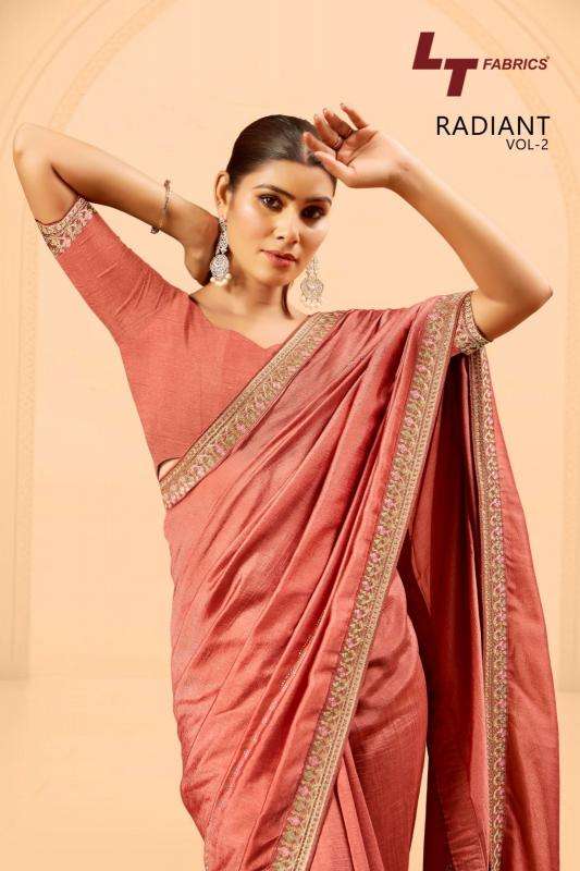 Lt Fashions Presents Radiant Vol-2 Dola Silk Casual Printed Saree With Fancy Blouse Catalog Wholesaler And Exporter 