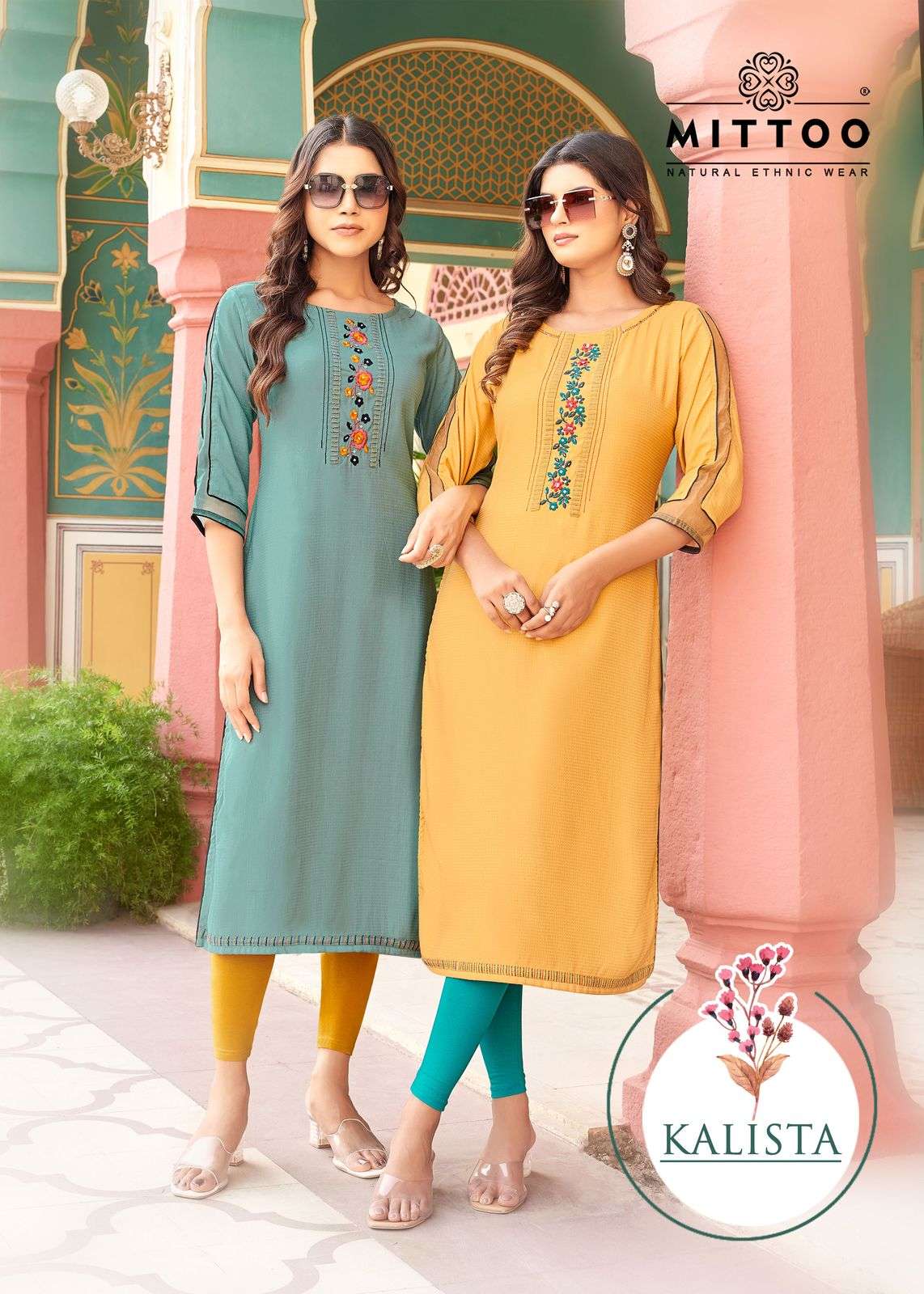 MITTOO PRESENTS KALISTA FANCY RAYON KURTIS CATALOG WHOLESALER AND EXPORTER IN SURAT