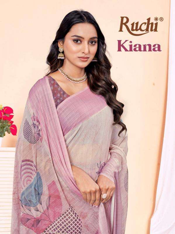 Ruchi Presents Kiana Georgette Daily Wear Fancy Saree Wholesaler And Exporter In surat