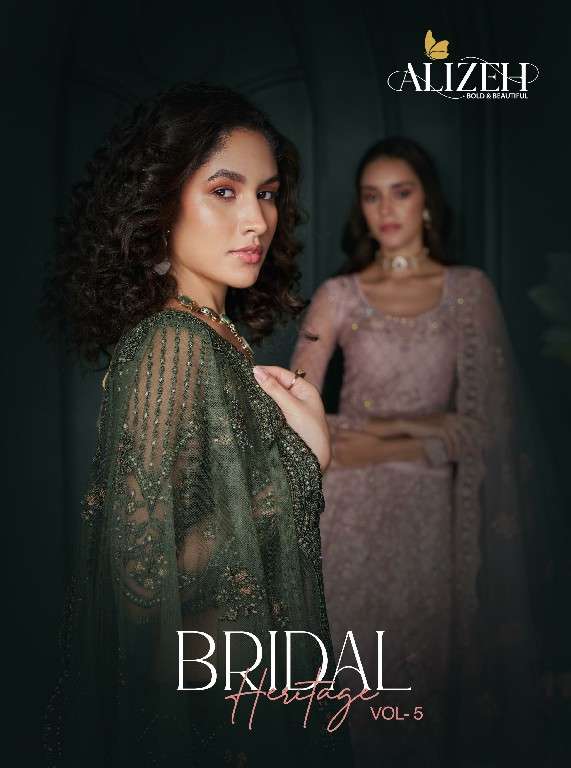 Alizeh Presents Bridal Heritage Vol-5 Wholesale Bridal Lehenga Collection Wholesaler And Exporter in Surat
