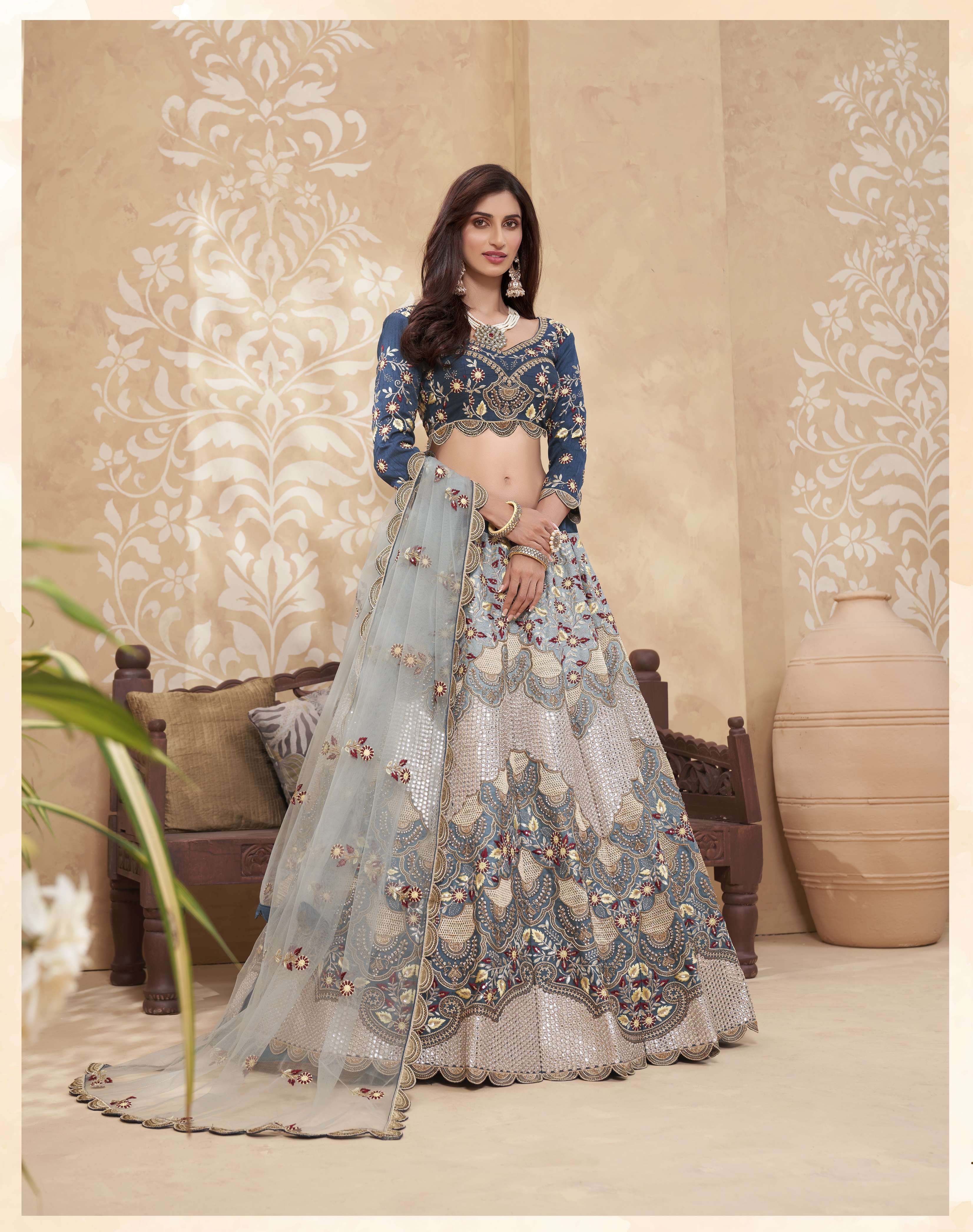 Alizeh presents sparkle vol-2 1040 net bridal exclusive designer wedding wear Lehenga choli collection 