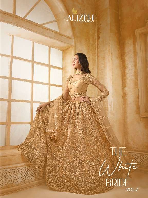 Alizeh Presents The White Bride Vol-2 Wholesale Designer Ethnic Lehengas Choli Catalog Wholesaler And Exporter 