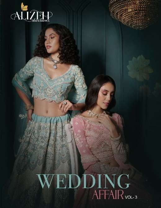 Alizeh Presents Wedding Affair Vol-3 Wholesale Designer Lehengas Choli Catalog wholesaler and exporter 