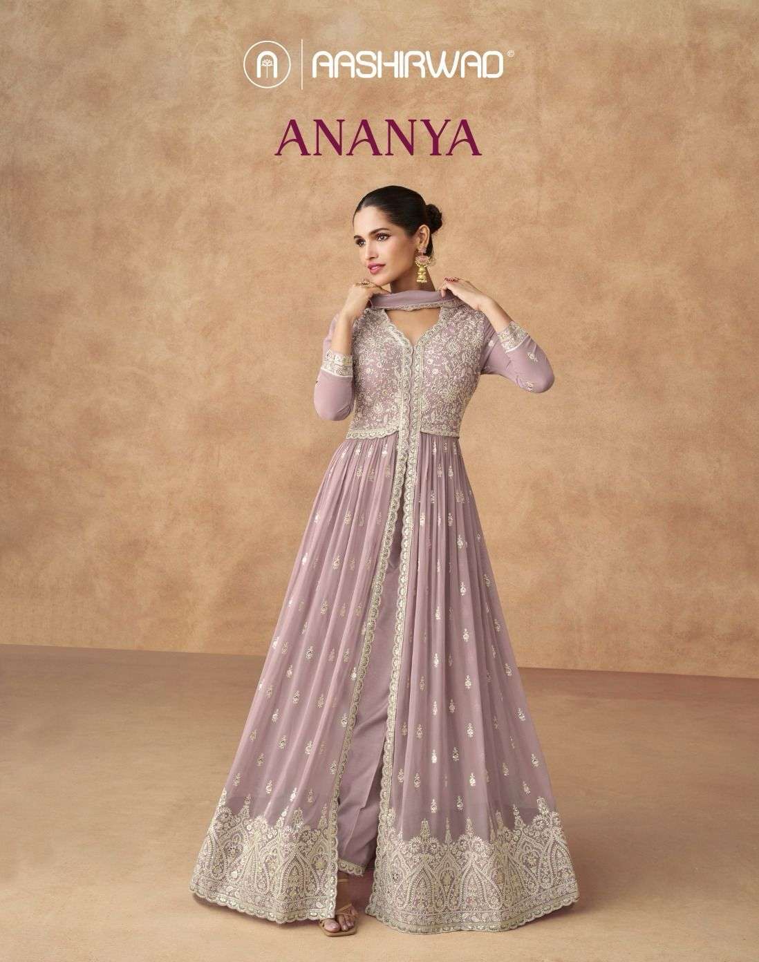 Ashirwad Creation Presents Ananya Real Georgette Readymade Exclusive Party Wear Suits Catalog Wholesaler And Exporter 