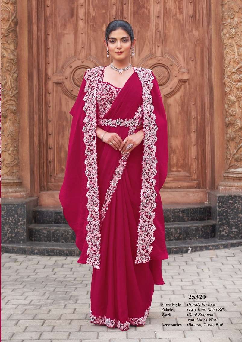 Mahotsav Presents Moh Manthan 25300 series Roral Luna Fancy Party Wear Saree Catalog Wholesaler And Exporter 