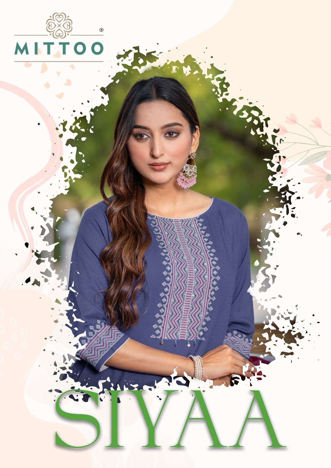 MITTOO PRESENTS SIYAA FANCY VISCOSE WEAVING KURTIS CATALOG WHOLESALER AND EXPORTER IN SURAT