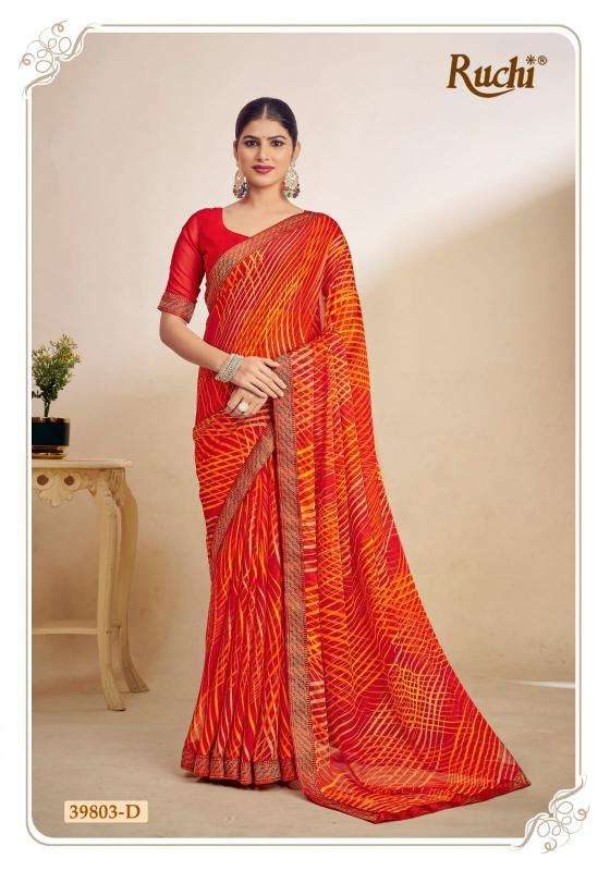 ruchi presents simayaa vol-29 chiffon casual wear saree wholesaler