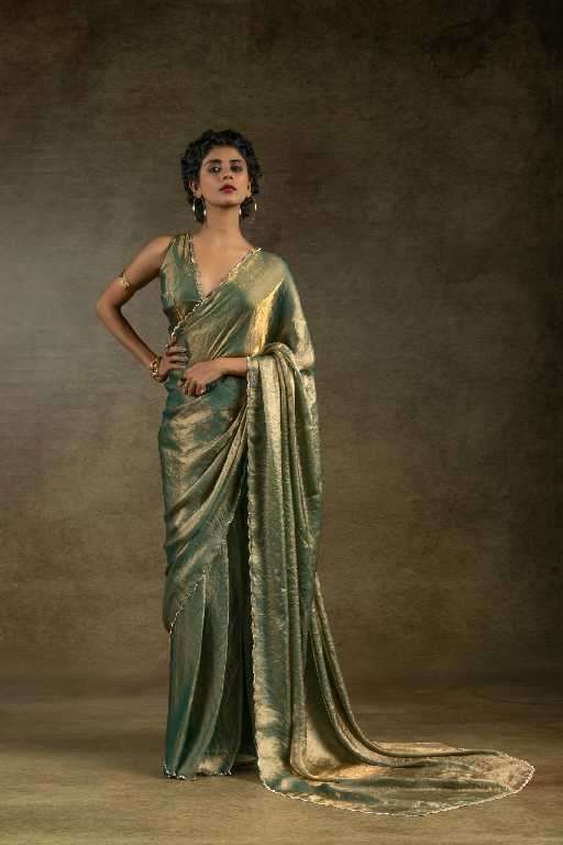 Akshaya Presents Akshaya D.no 103A To 103E Wholesale Satin Silk Ready To Wear Stitched Sarees