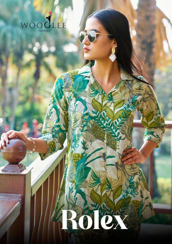 wooglee presents rolex rayon classic look full stitch co-ord set for womens catalog wholesaler and exporter 
