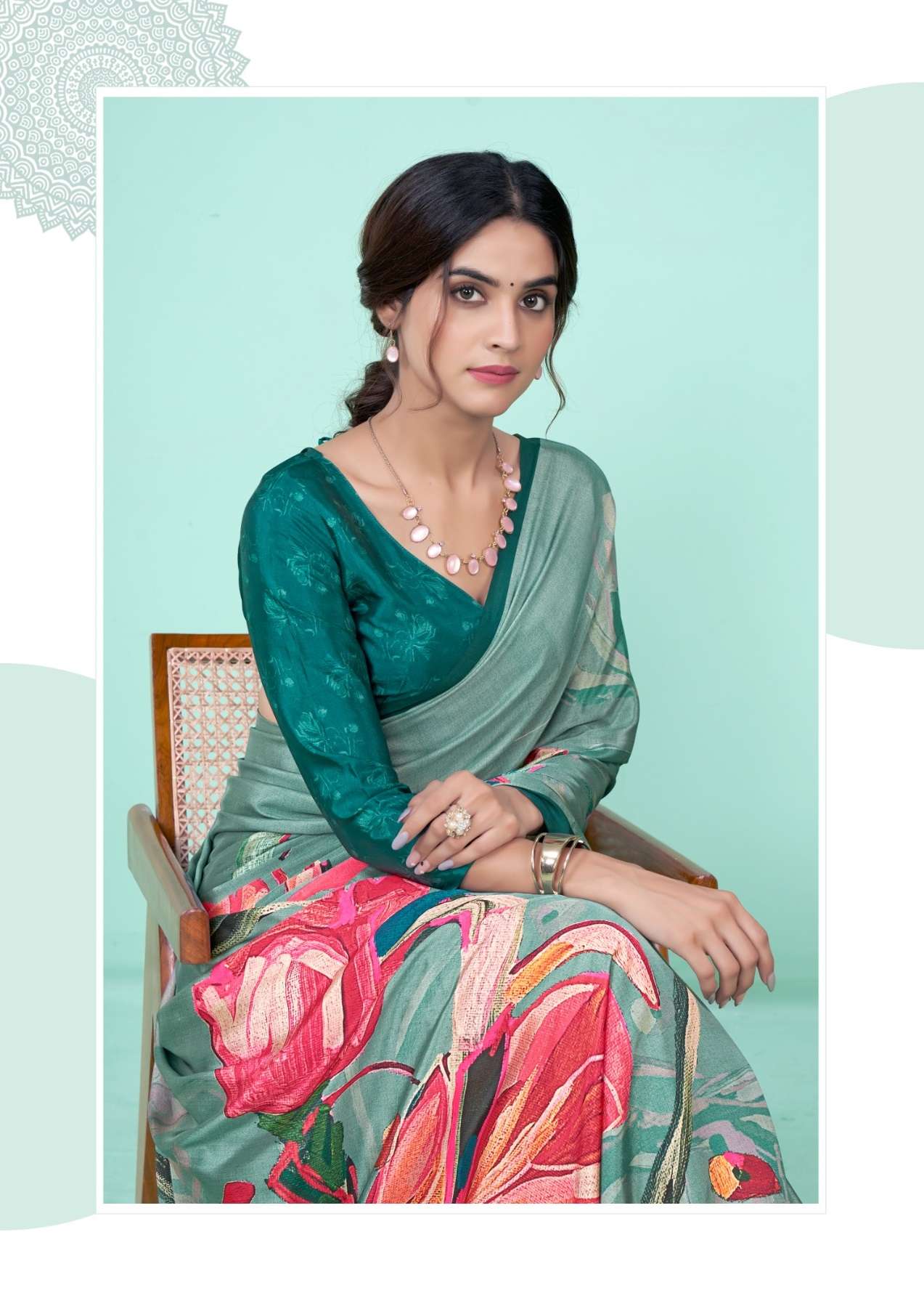 Jivora Presents Rainbow Soft Crape Digital Prints Series Wholesale Designer Stitched Sarees Catalog Wholesaler 