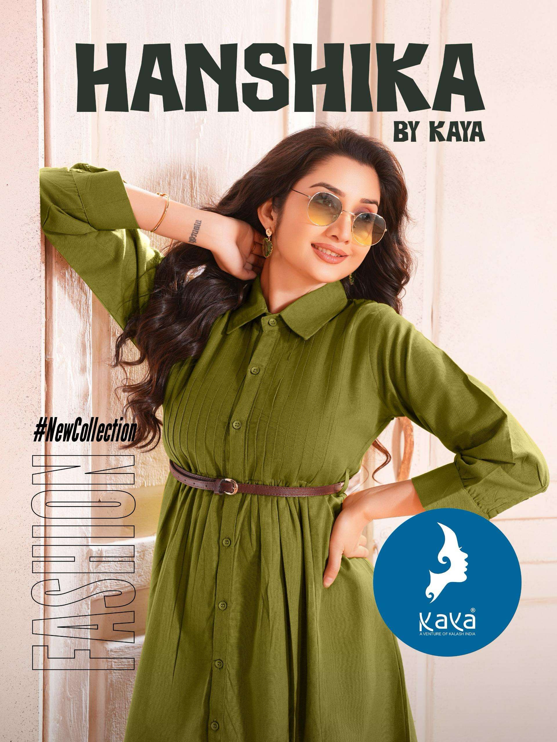 kaya presents hanshika flax cotton readymade kurtis catalog wholesaler and exporter 