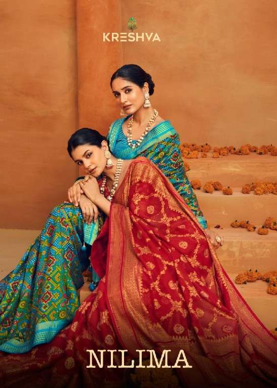 kreshva Presents Nilima Georgette Party Wear Saree For Womens