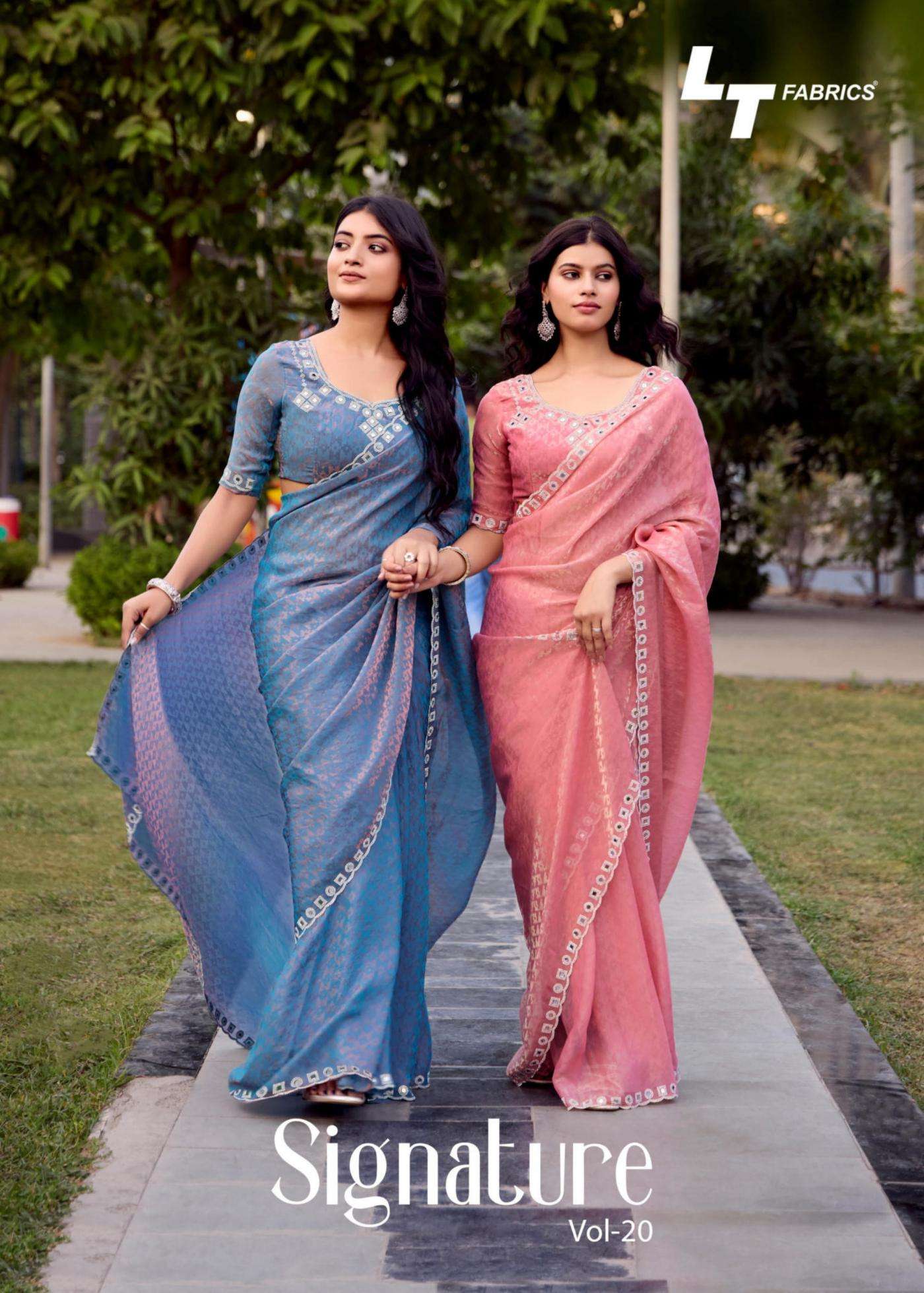 LT FASHION PRESENTS SIGNATURE VOL-20 MALAI SILK WITH JACQUARD CLASSIC SAREES WHOLESALER AND EXPORTS