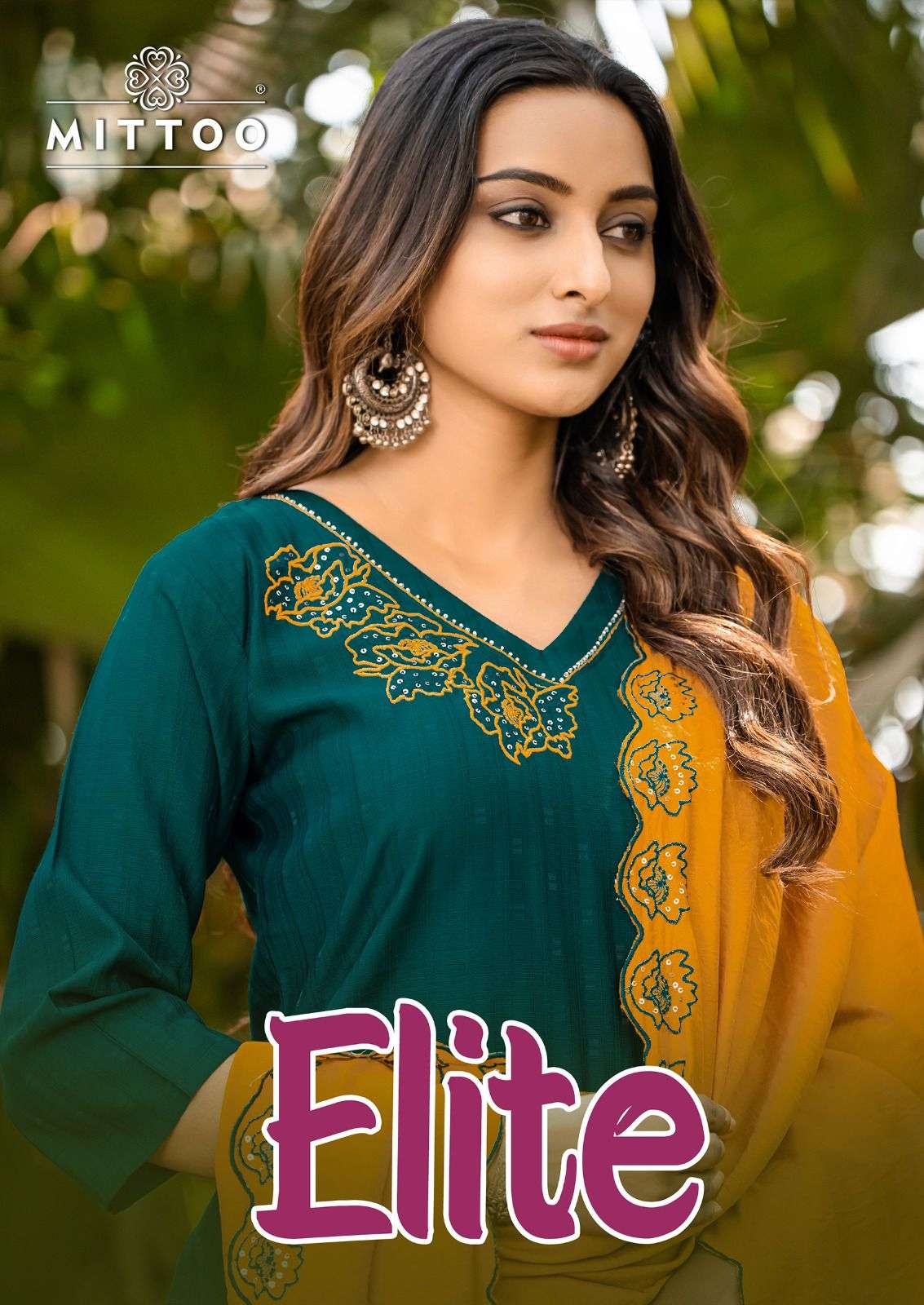 MITTOO PRESENTS ELITE FANCY VISCOSE KURTIS CATALOG WHOLESALER AND EXPORTER IN SURAT