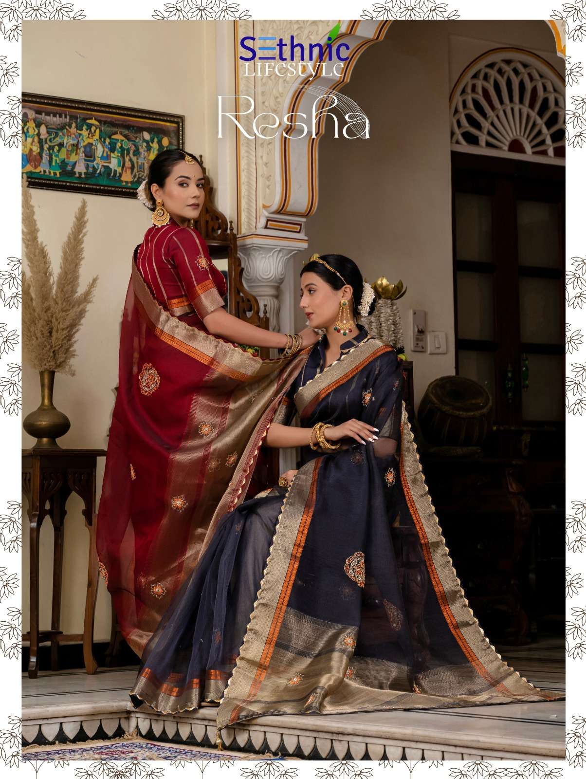 SETHNIC PRESENTS RESHA FANCY KOTA LINEN SAREES CATALOG WHOLESALER AND EXPORTER IN SURAT