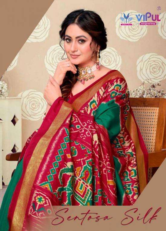 VIPUL FASHION PRESENTS SENTOSA SILK SOFT SILK ETHNIC STYLE SAREE WHOLESALER AND EXPORTER 