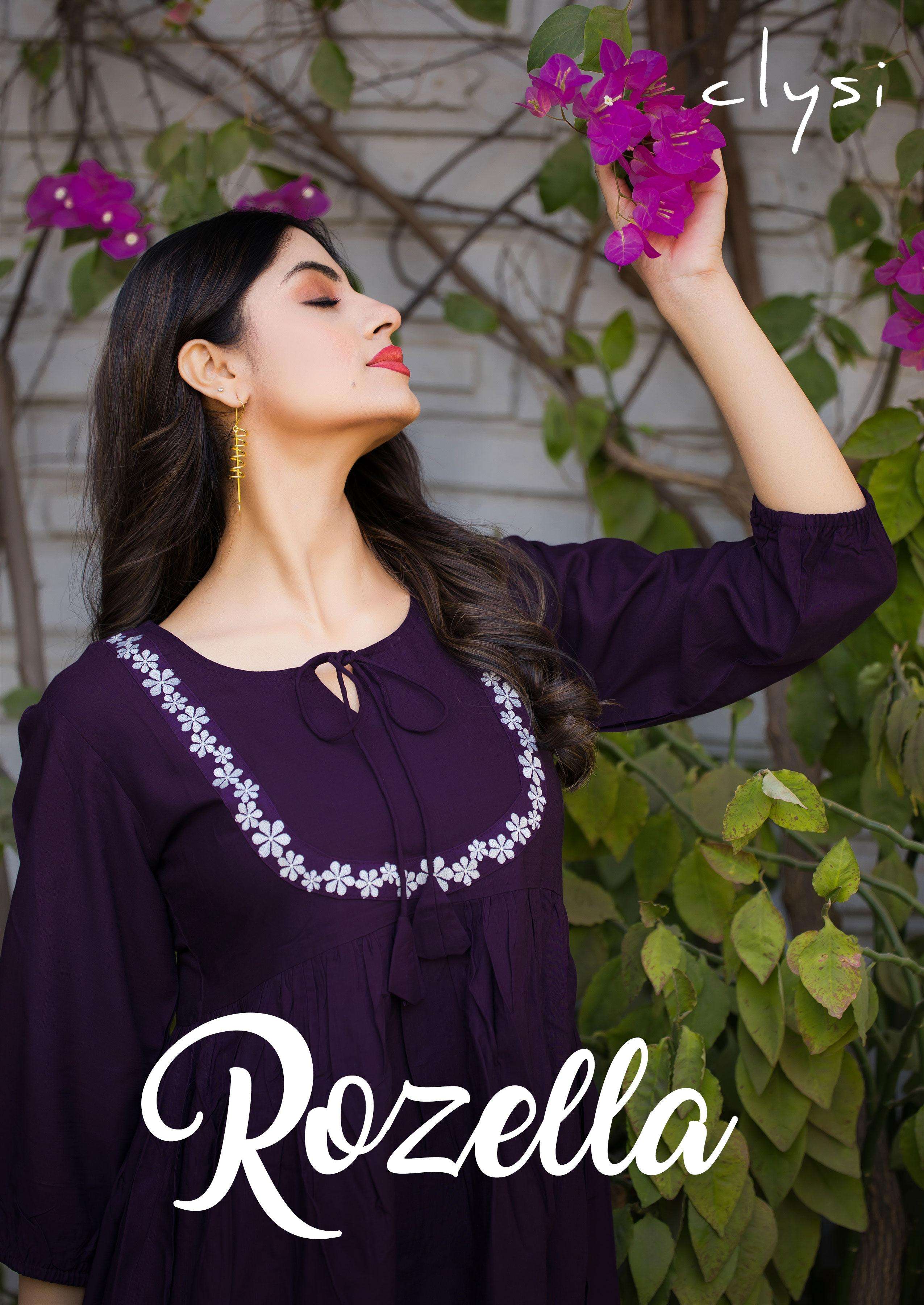 CLYSI PRESENTS ROZELLA FANCY RAYON TOP WITH PANT SETT CATALOG WHOLESALER AND EXPORTER 