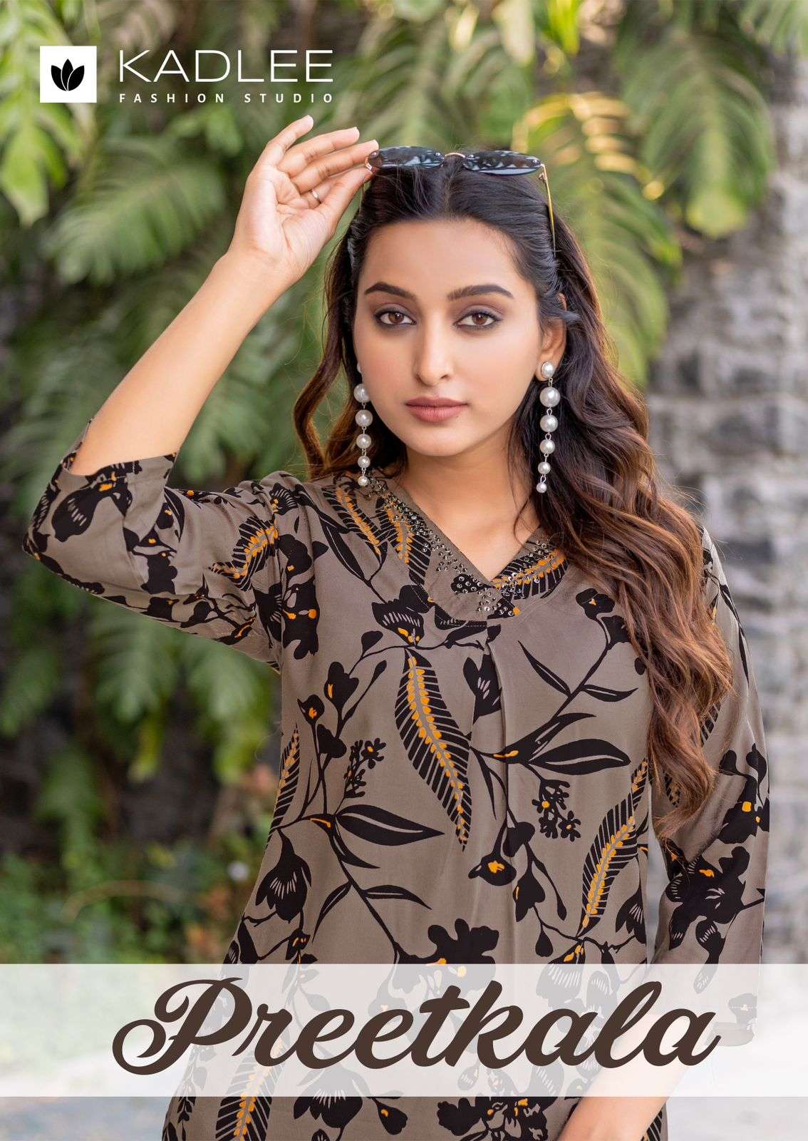 kadlee presents Preetkala	rayon readymade classic kurti with bottom catalog wholesaler and exports