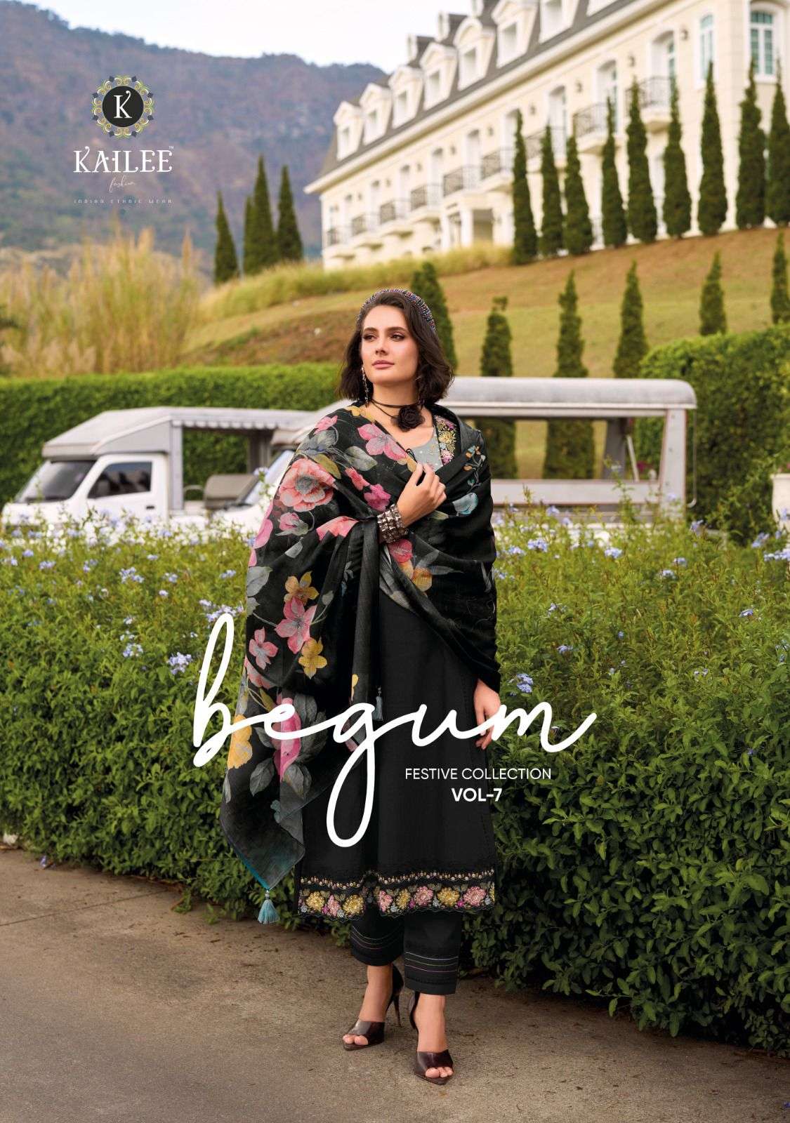 kailee fashion presents begum vol-7 readymade cotton gorgeous kurtis catalog wholesaler and exporter 