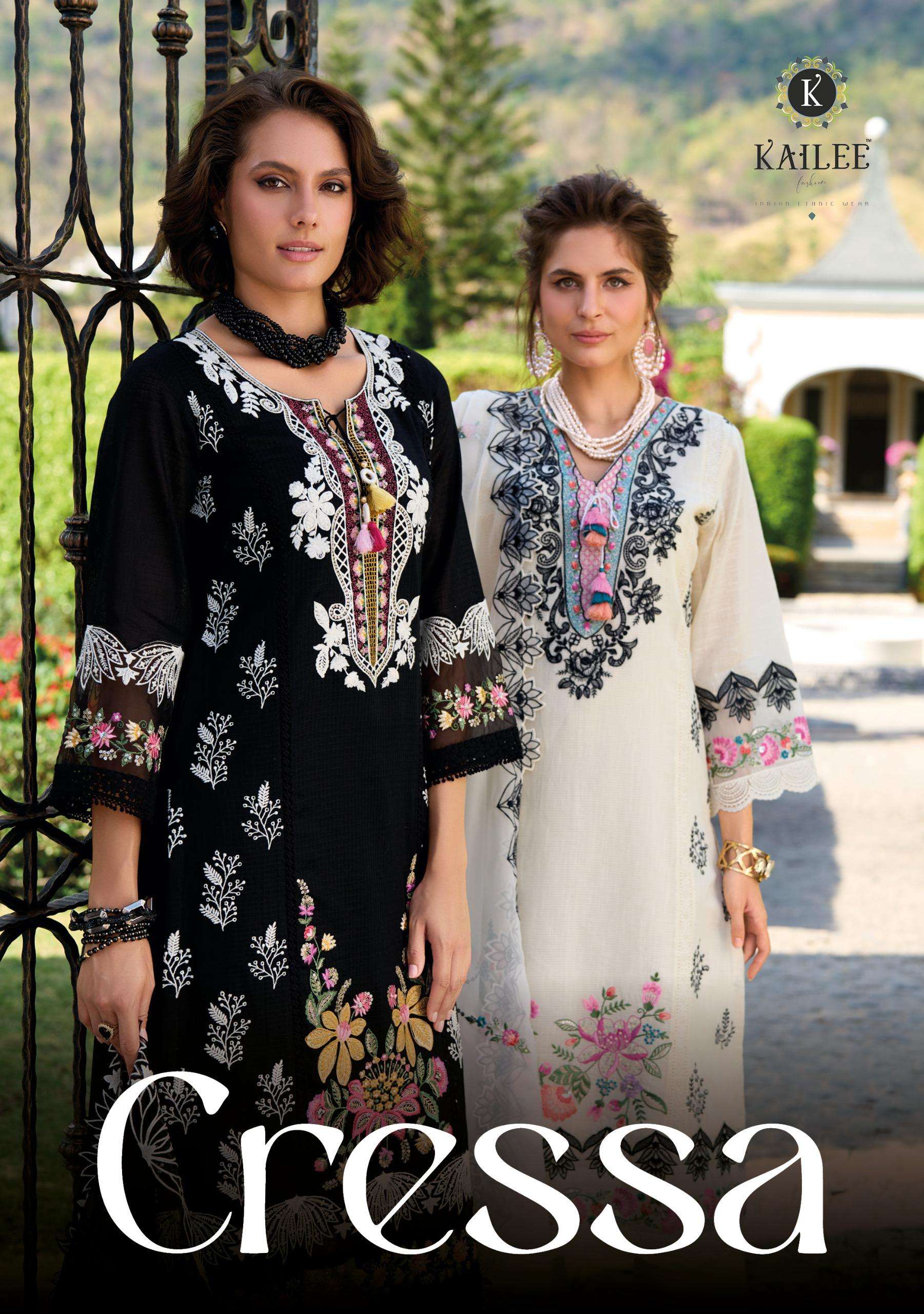 kailee fashion presents cressa readymade handwork 3pcs kurtis catalog wholesaler and exporter 