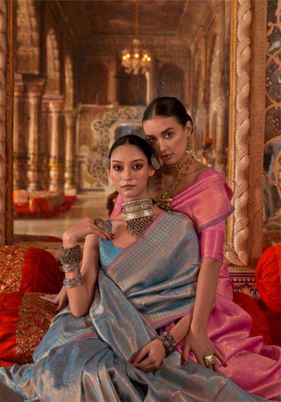Rajbeer Presents Kalaa Mandir Stylish Look Handloom Weaving Silk Sarees Catalog Wholesaler 
